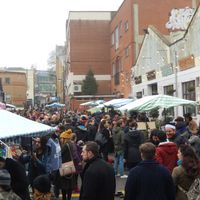 December 17, 2017, market at Hackney Downs Vegan Market in East London
