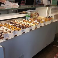 Pasteries display at VG Pâtisserie in Paris