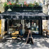 The charming cafe  at VG Pâtisserie in Paris