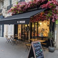 view from the street at VG Pâtisserie in Paris