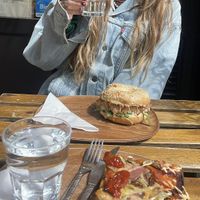 Bagel & pizza  at VG Pâtisserie in Paris
