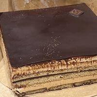 Opera cake  at VG Pâtisserie in Paris