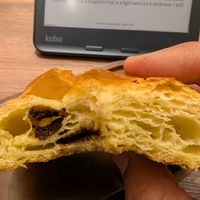 Inside the pain au chocolat at VG Pâtisserie in Paris