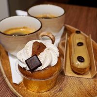 Baba au rhum  + Café Éclair at VG Pâtisserie in Paris