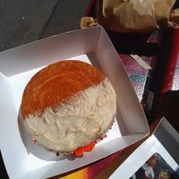 raspberry and white chocolate croissant "roll" with jam and chocolate filling at VG Pâtisserie in Paris