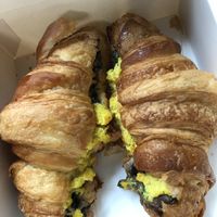 Savory breakfast sandwiches!!! So gooooood! at VG Pâtisserie in Paris