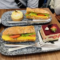 Vegan Baguette, Lemon Tart, Strawberry Tart  at VG Pâtisserie in Paris