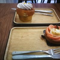 Babà and tartellette at VG Pâtisserie in Paris