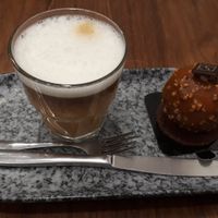Cappuccino and karaboule at VG Pâtisserie in Paris