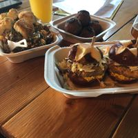 Our breakfast meal with Alternation brews! at WongWayVeg - Food Truck in Denver