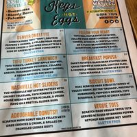 That day’s menu at WongWayVeg - Food Truck in Denver