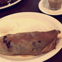 Vegan chocolate plant cake  at The Pancake Parlour in Malvern East