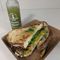 Vegan toasted sandwich at Combi in Byron Bay