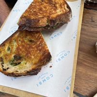 Vegan toastie   at Combi in Byron Bay