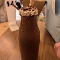 Velvet cocoa smoothie at Combi in Byron Bay