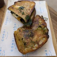 Vegan toastie at Combi in Byron Bay