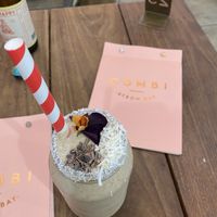 Peanut butter smoothie at Combi in Byron Bay