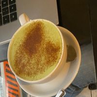 Matcha Latte at Chapter One in Manchester