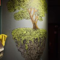 wall decoration at Musgo in Aveiro
