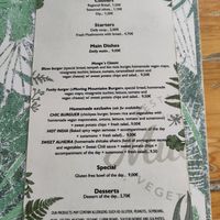 The menu ♥️ they also have a menu of the day at Musgo in Aveiro