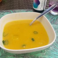 Pumpkin soup at Musgo in Aveiro