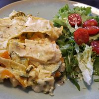 Lasagna at Musgo in Aveiro