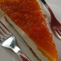 Cheesecake de calabaza (espectacular) at Musgo in Aveiro