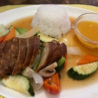 Vegan duck   at Peace Food in Essen