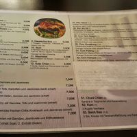 Speisekarte  at Peace Food in Essen