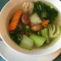 Delicious Wonton Soup at Peace Food in Essen