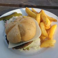 Italian burger  at The Monument in Canterbury