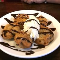 Deep fried battered Oreos Dessert! at The Monument in Canterbury