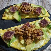 Arepa (lleva atún, pero te ofrecen cambiarlo para veganizarlo) at Codigos del Arte in Denia