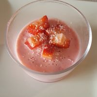 Strawberry Yogurt at Codigos del Arte in Denia
