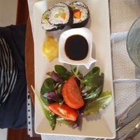 Vegan sushi at Codigos del Arte in Denia