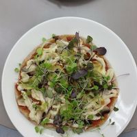 Delicious Mushroom Pizza at Wholegrain Organics in Palmerston North