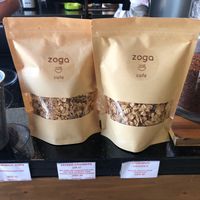Granola and crackers at Zoga Cafe in Dubai