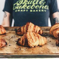 vegan croissants ?! at Skull & Cakebones in Dripping Springs