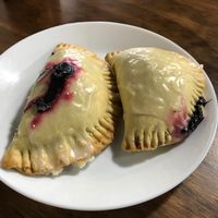 Blueberry pies at Skull & Cakebones in Dripping Springs
