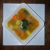 Vegetable soup at The Garden of Nang in Don Det