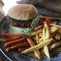 Pumpkin Burger at The Garden of Nang in Don Det