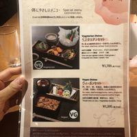 Vegan and vege options at Yosiya in Kyoto