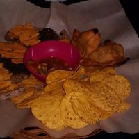 Vegan tapas (hummus, tapenade, tortillas, etc.) at L'Escalier in Montreal