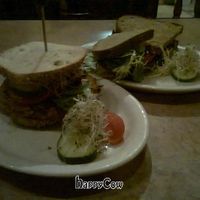 Vegan Burger and Pâté Sandwichs at L'Escalier in Montreal