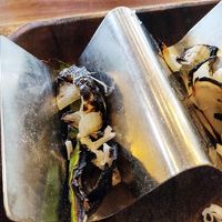 Most of the veggies are charred black at Esparza's Tacos & Coffee in Chatan