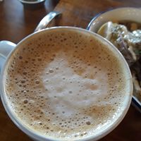 Ginger latte at Esparza's Tacos & Coffee in Chatan