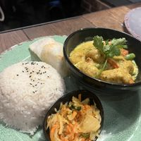 Vegan tofu green curry   at Banana Tree in Milton Keynes