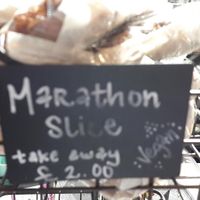 Marathon vegan slice at Enzo in Manchester