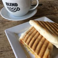 Vegan falafel wrap at Blend Coffee Lounge in Perth