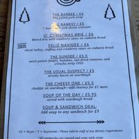 Menu but neither of the vegan options were available   at Blend Coffee Lounge in Perth